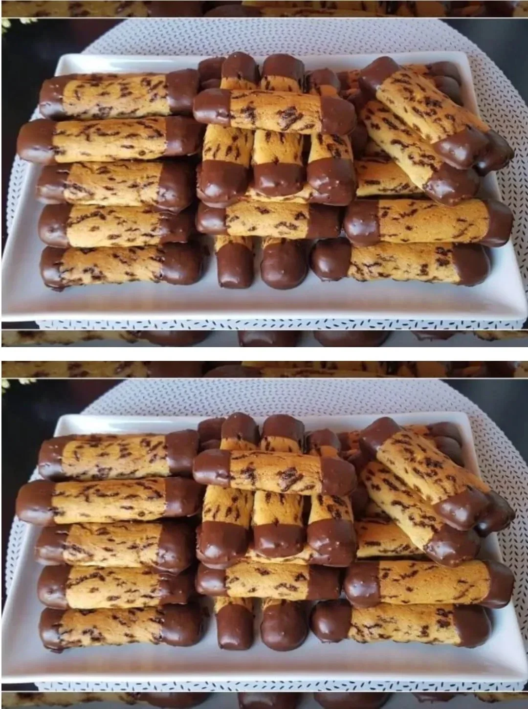 Delicious Chocolate Vermicelli Cookies arranged on a plate.