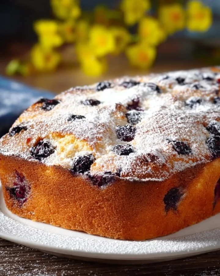 A delicious 10-minute cake served on a plate with colorful toppings