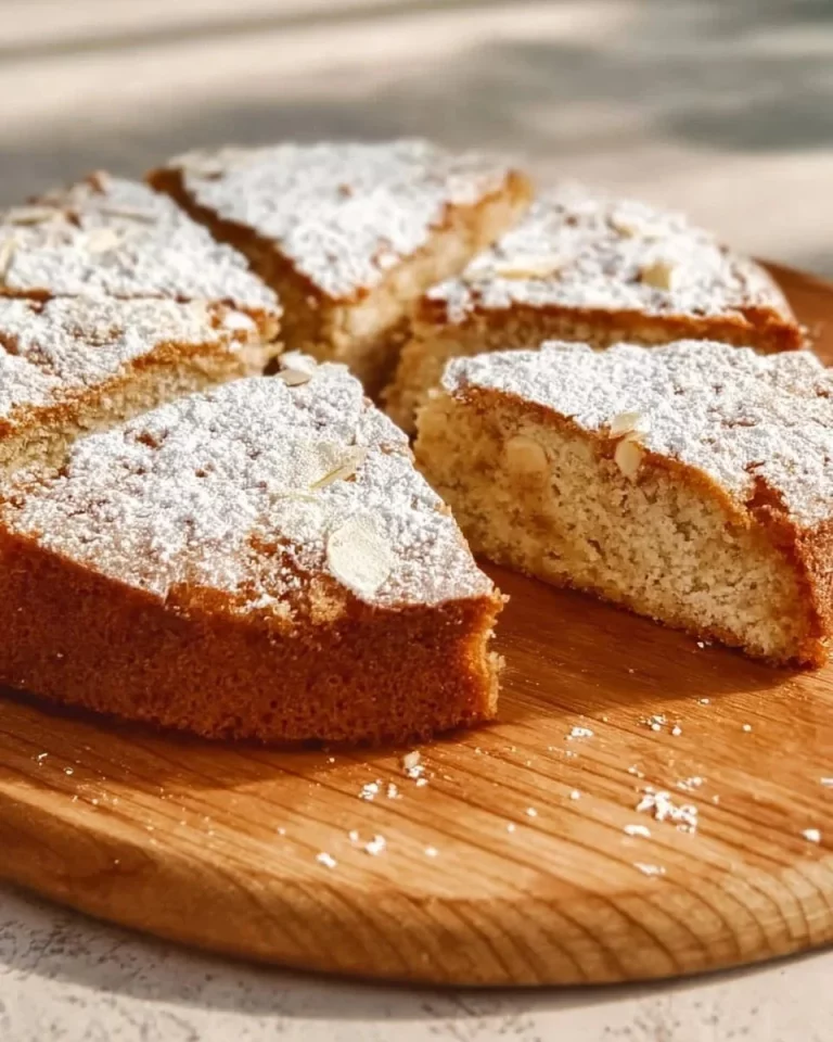 Delicious Apple and Pear Cake fresh out of the oven with slices on a plate.