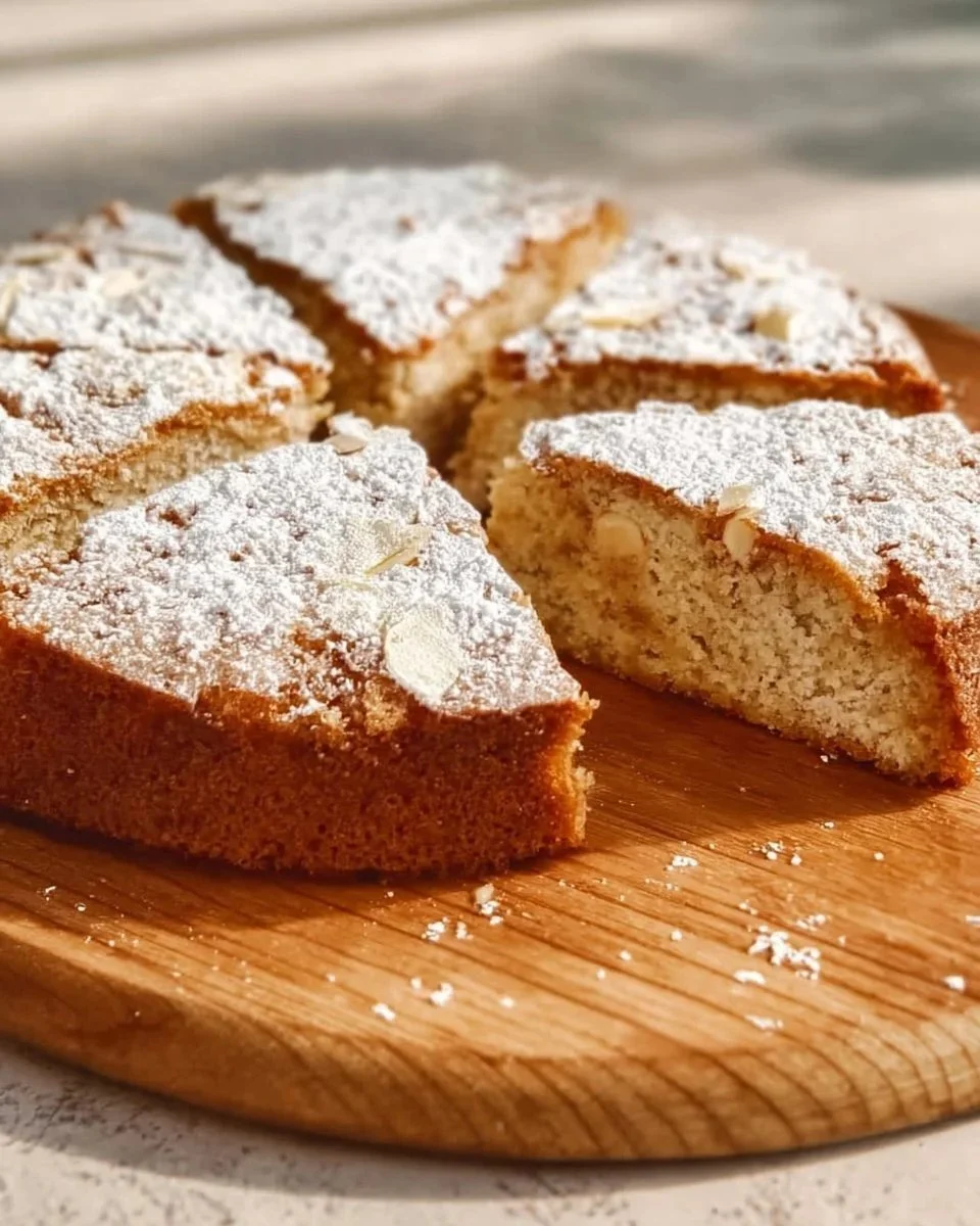 Delicious Apple and Pear Cake fresh out of the oven with slices on a plate.