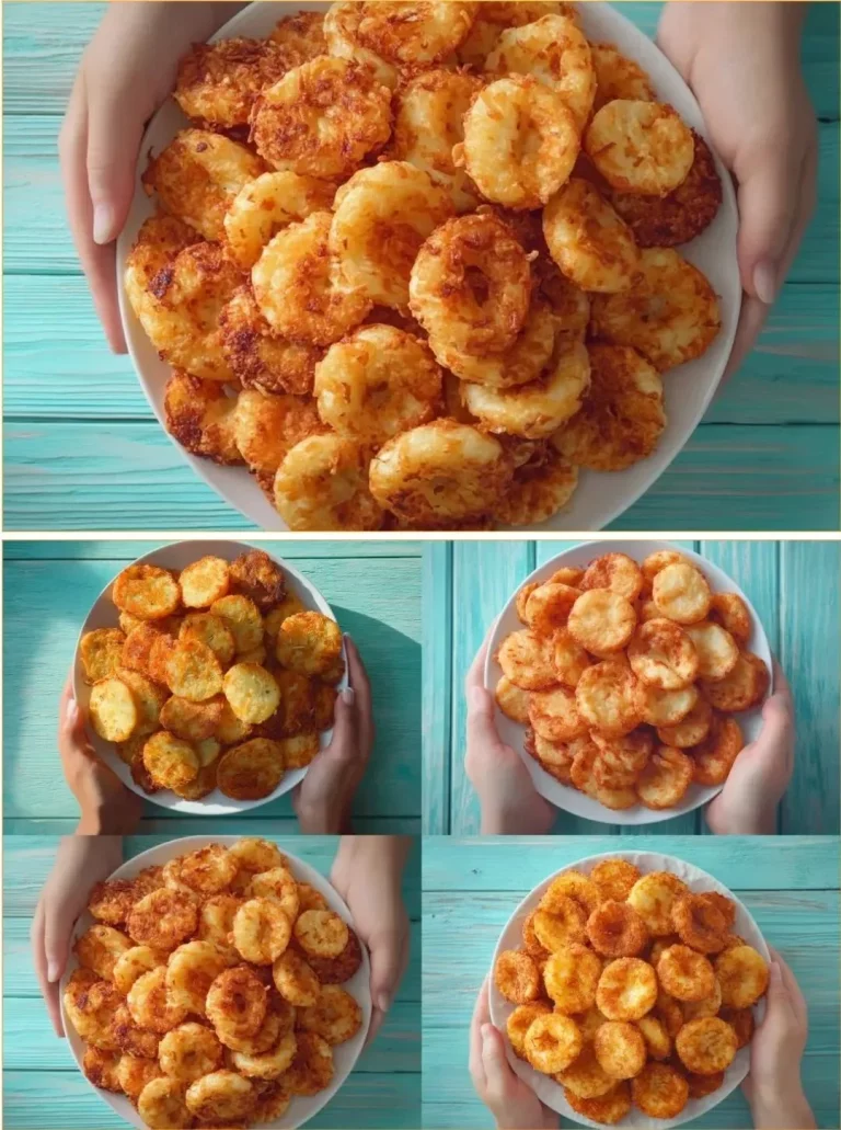 Crispy cheese donuts topped with seasonings, served on a plate.