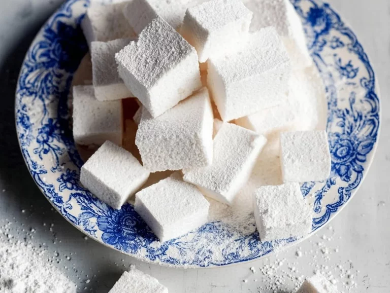 Healthy homemade marshmallows made with natural ingredients