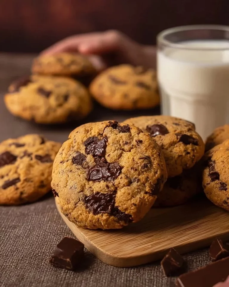 Delicious light chocolate biscotti on a rustic wooden table