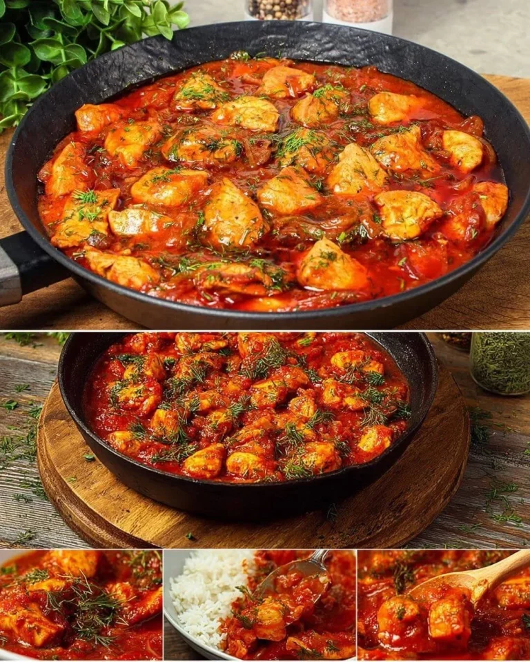 Delicious Mediterranean Chicken and Rice dish garnished with fresh herbs.