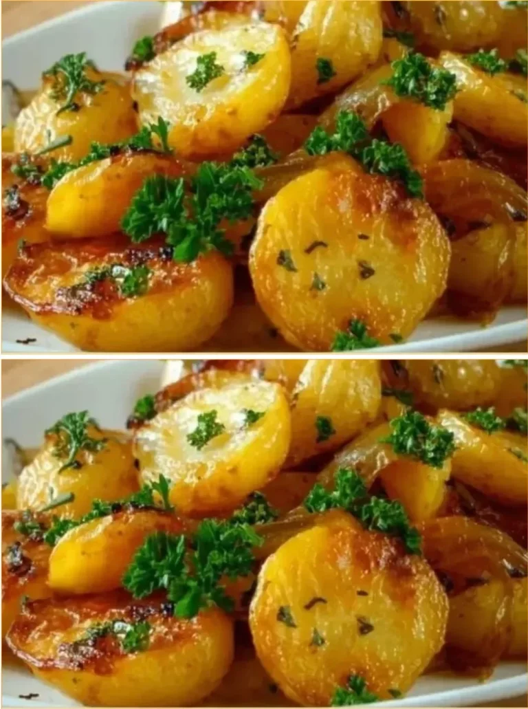 Delicious Parson's Potato variety on a wooden table with fresh herbs