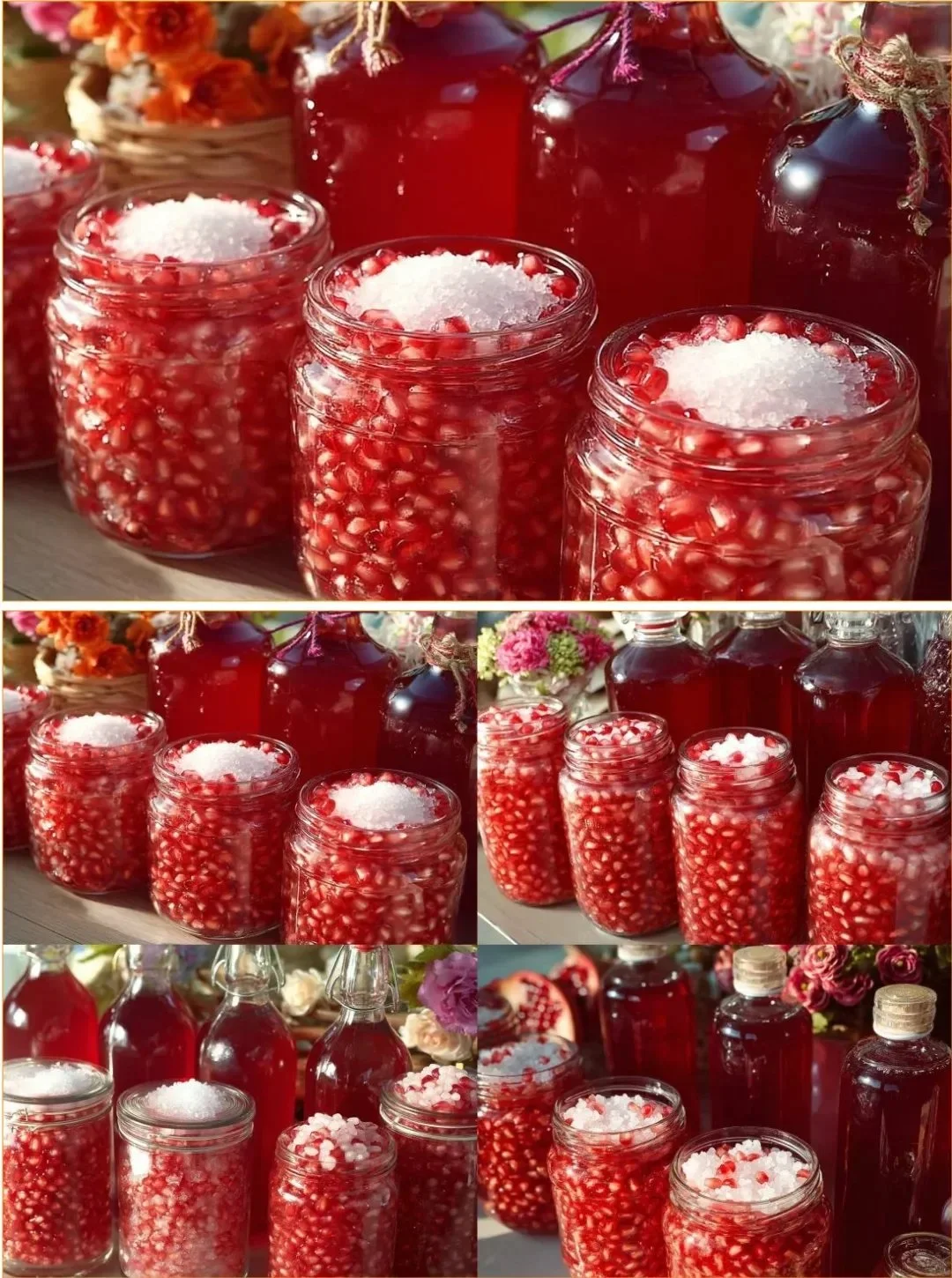Pomegranate storage technique for prolonged freshness and flavor