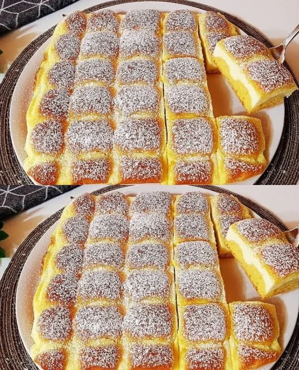 A quick and delicious homemade cake ready to be served.
