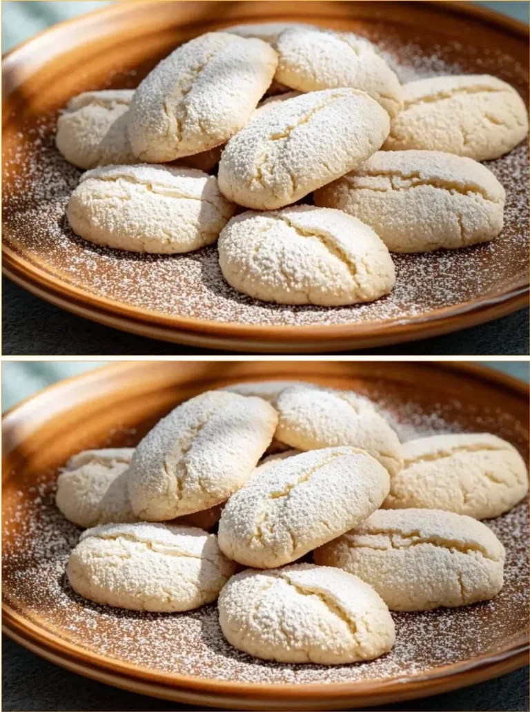 Three-ingredient flour cookies on a plate with chocolate chips