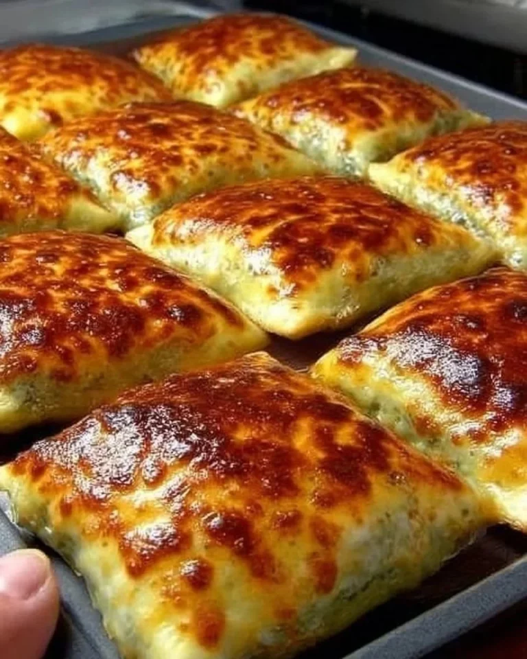 Deliciously flaky spinach stuffed pastry baked to golden perfection