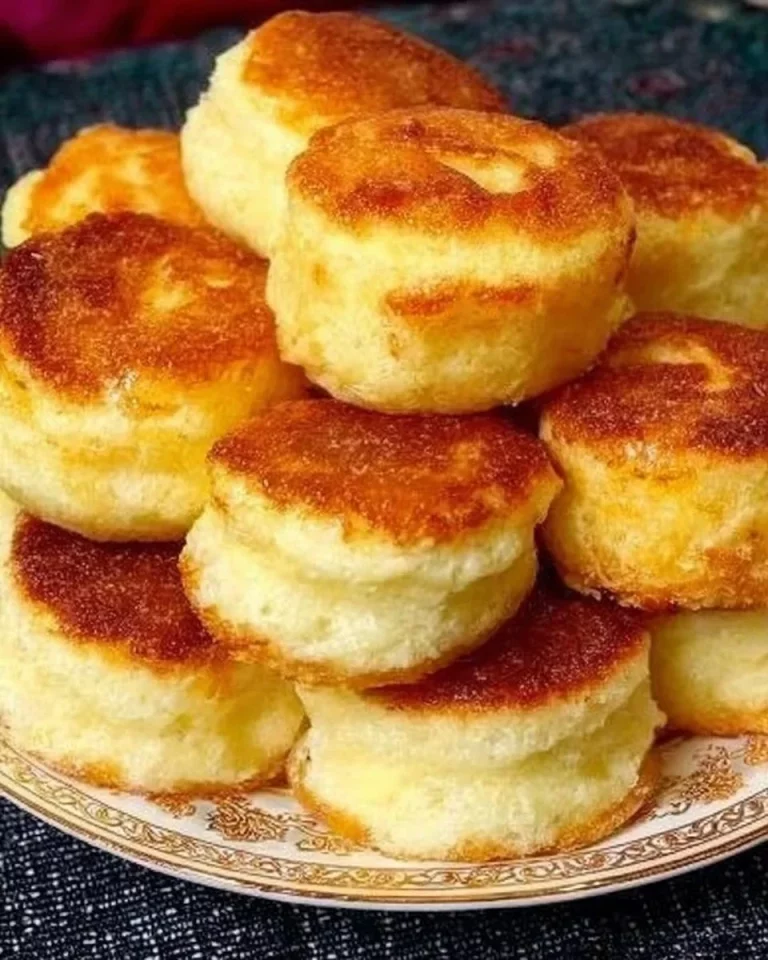 Delicious apple pancakes with fruit filling stacked on a plate