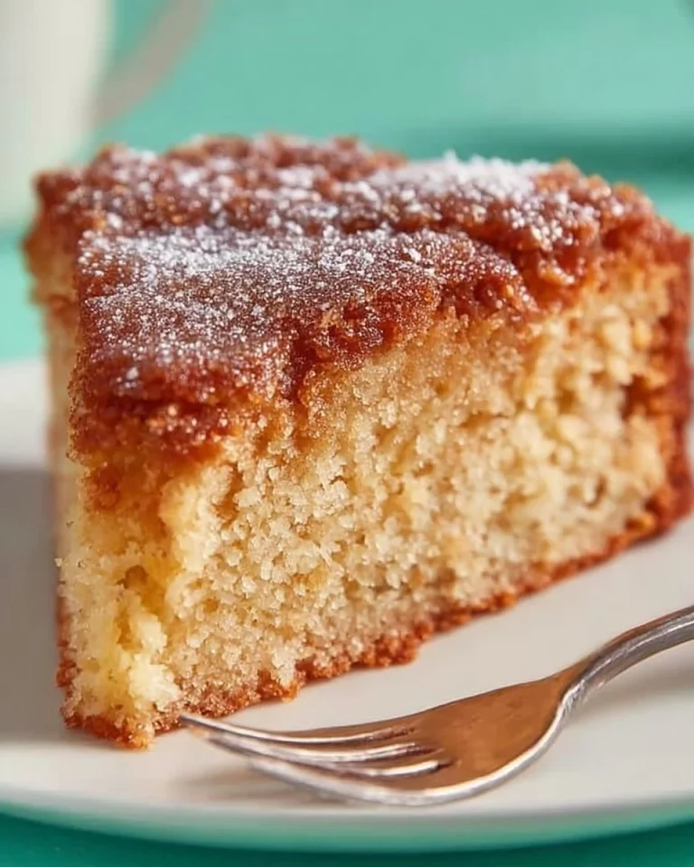Deliciously baked Cinnamon Tea Cake served with a cup of tea