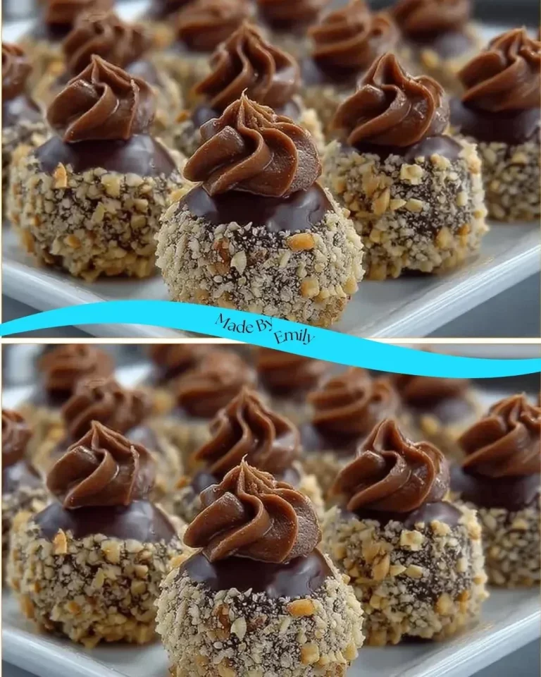 A plate of homemade hazelnut nests with chocolate and nuts
