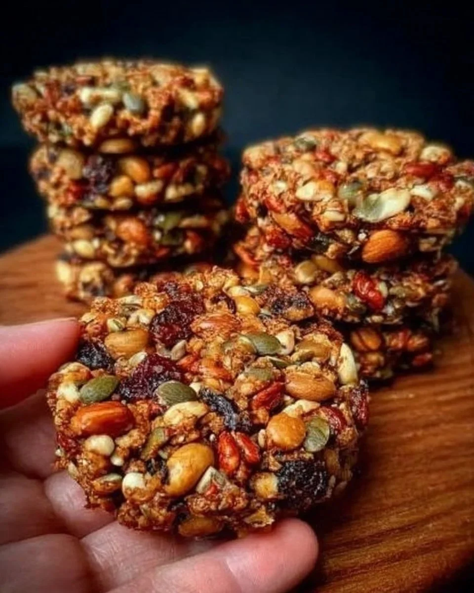 Healthy sugar-free and flourless energy cookies packed with nutrients
