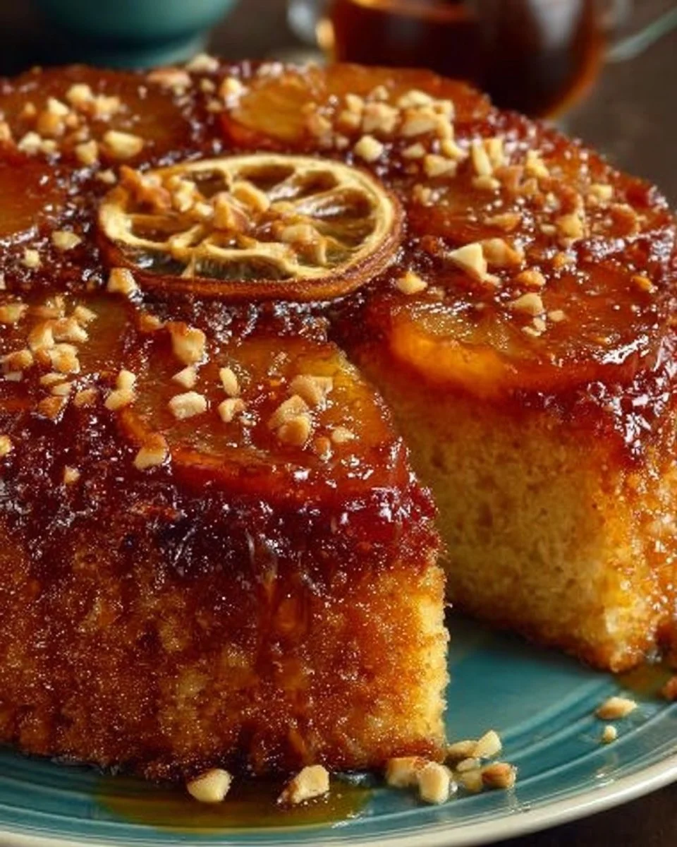 Slice of Mary Berry's Old Fashioned Apple Cake with apples and spices