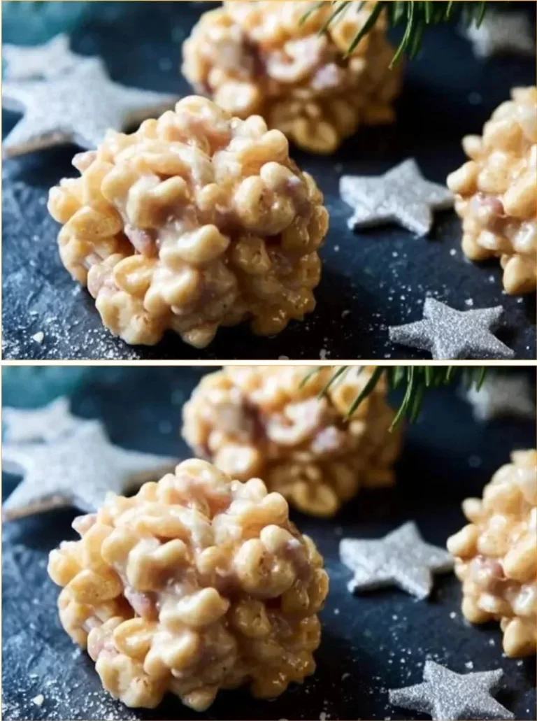 Delicious no-bake crossies dessert topped with chocolate and nuts.