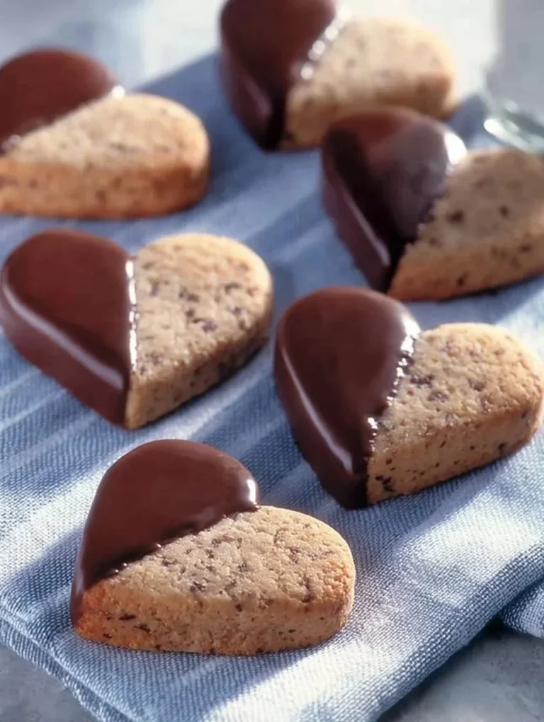 Delicious Stracciatella Hearts made with creamy chocolate and rich flavors.
