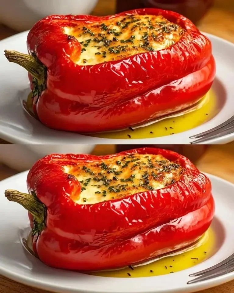 Colorful stuffed peppers filled with rice, vegetables, and spices.