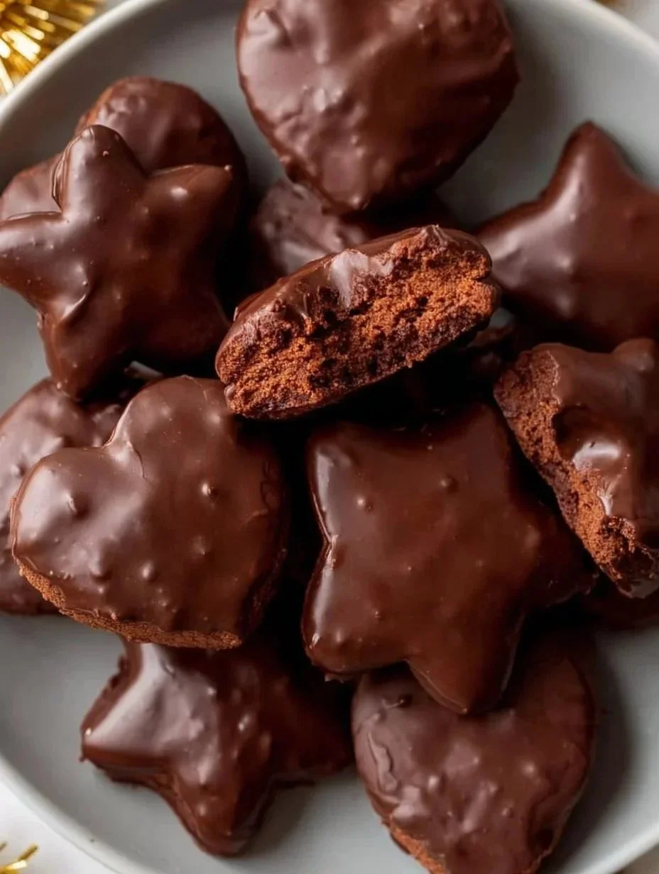 Plate of delicious Vegan Gingerbread Cookies decorated with icing.