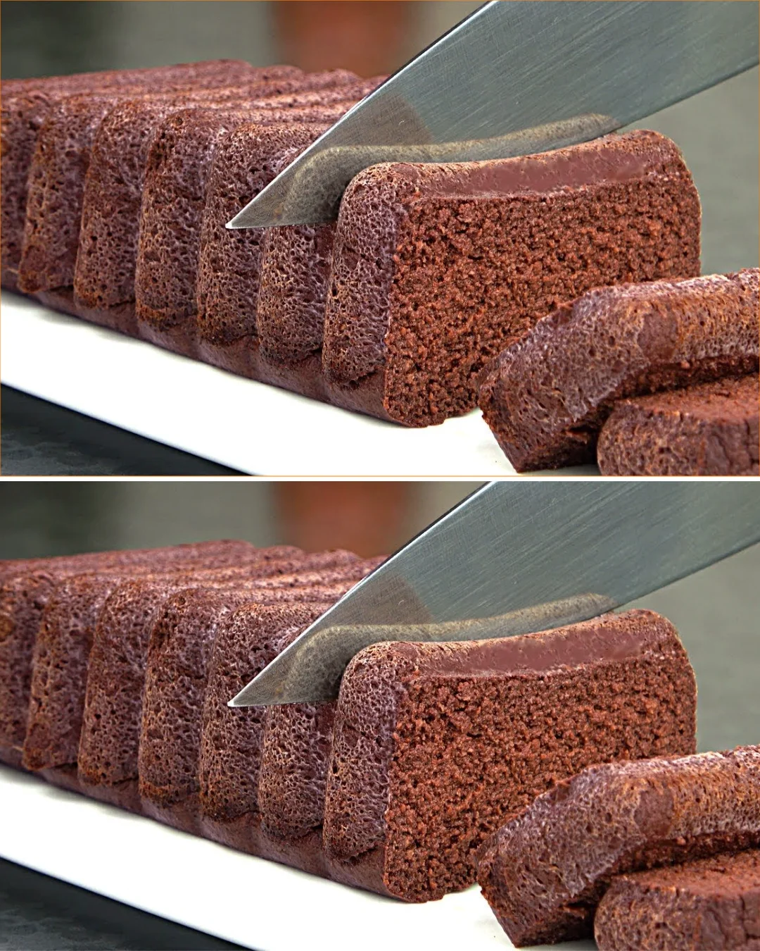 Slice of Apple Cocoa Cake served with a cup of Mango Tea