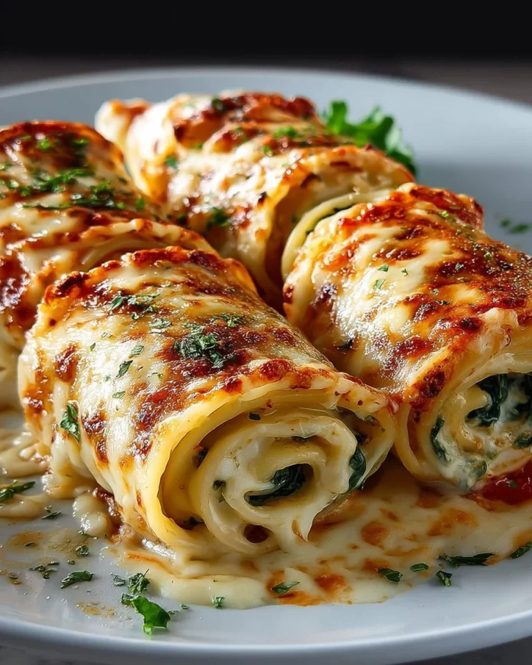 Crispy zucchini crepes filled with fresh ingredients on a plate
