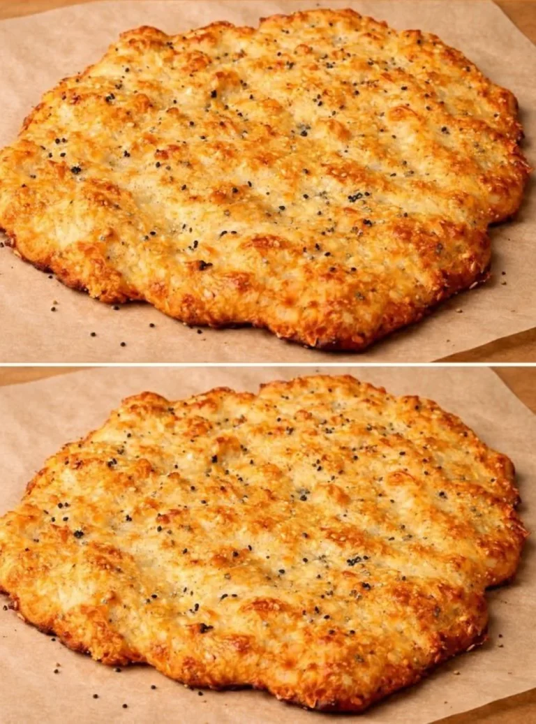 Zero carbs flatbread served with fresh toppings