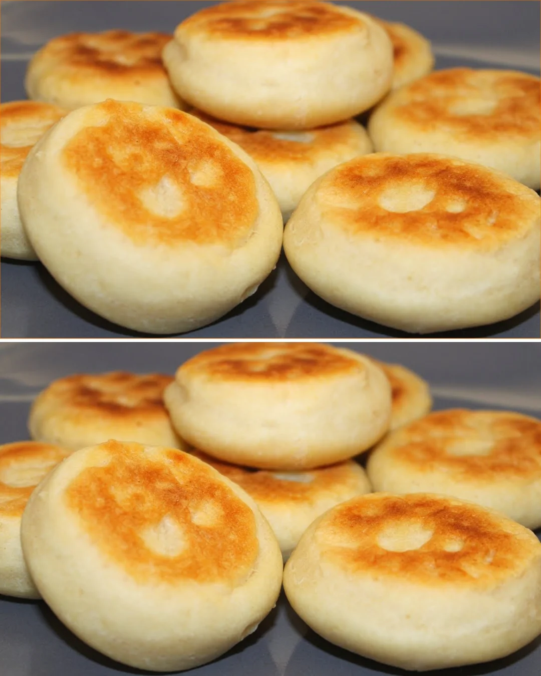 Quick bread made in a frying pan without eggs or yeast