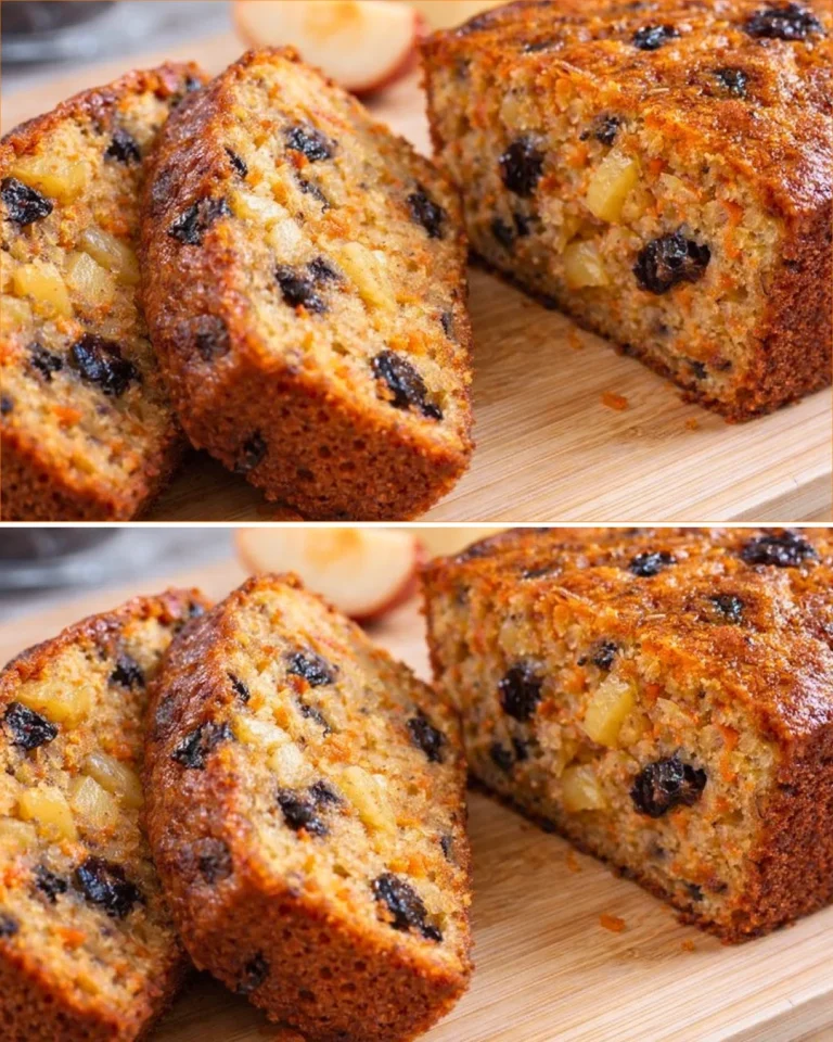 Delicious oat cake featuring apples and carrots, perfect for a healthy dessert.
