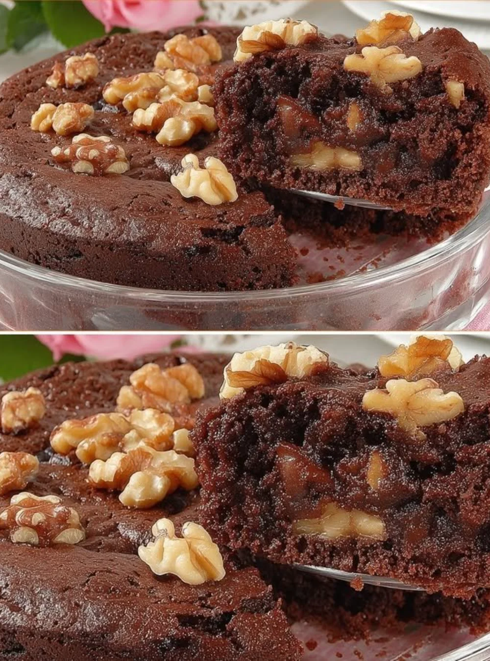Delicious oatmeal cocoa dessert with chocolate and healthy oats