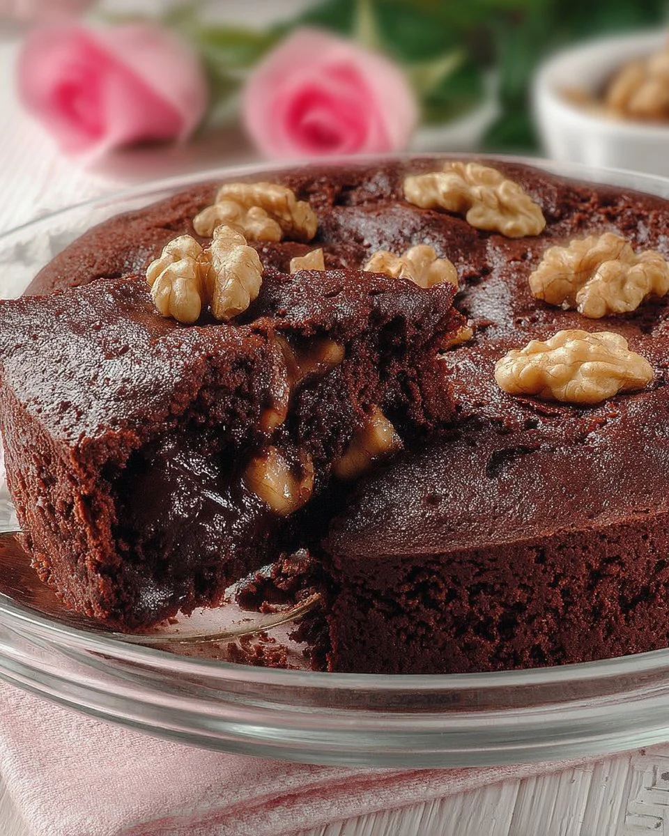 Oatmeal bake with banana and cocoa served on a plate, healthy breakfast option.