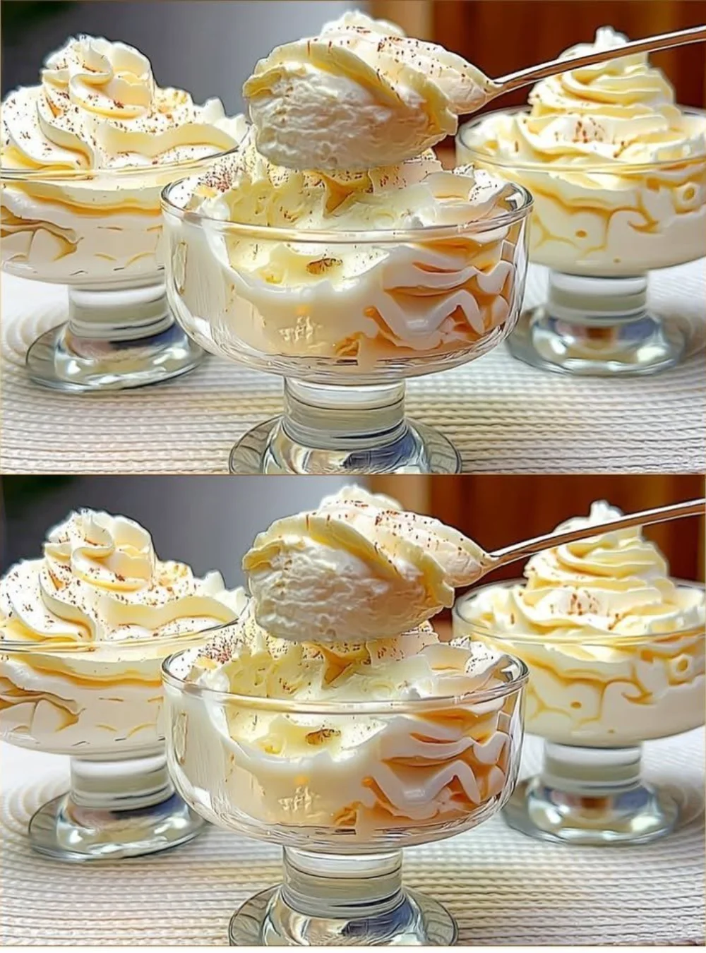 Pineapple and banana dish representing tropical delight