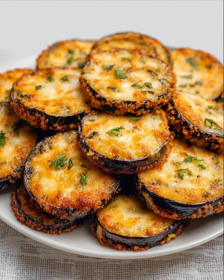 Deliciously baked eggplant served in a restaurant-style presentation