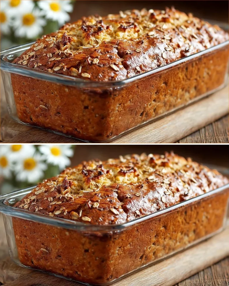 Sugar-free oatmeal cake topped with fruits and nuts