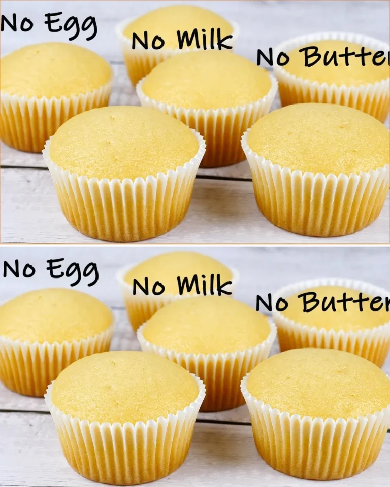 Super moist vanilla cupcakes without egg, milk, or butter