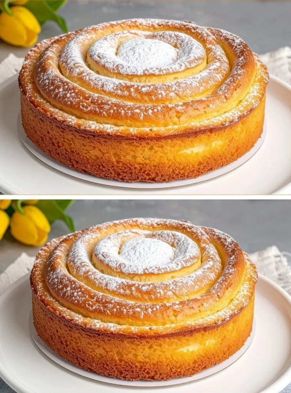 Delicious Swiss apple pie with a golden crust and fresh apple filling