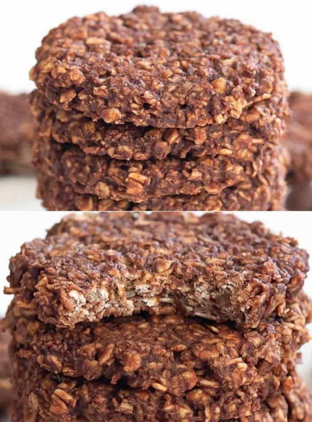 Delicious 3 ingredient chocolate oatmeal cookies without flour, eggs, or dairy