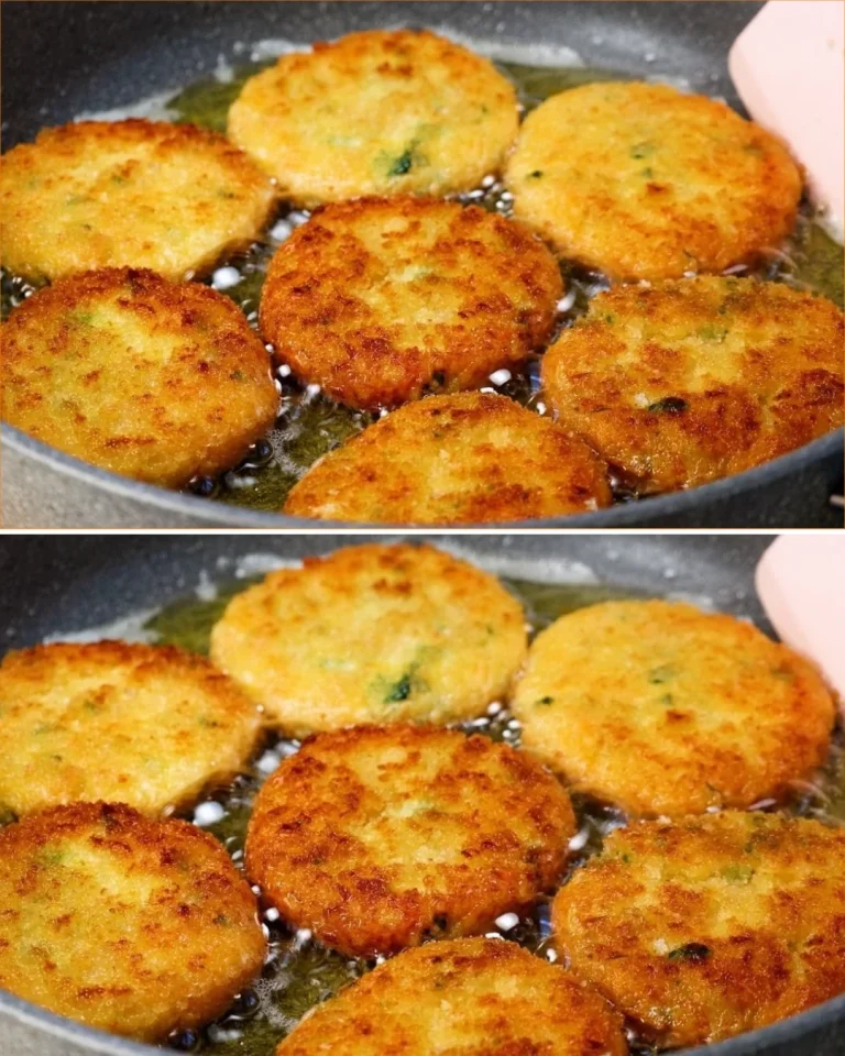 Crispy potato patties served with a fresh cucumber salad