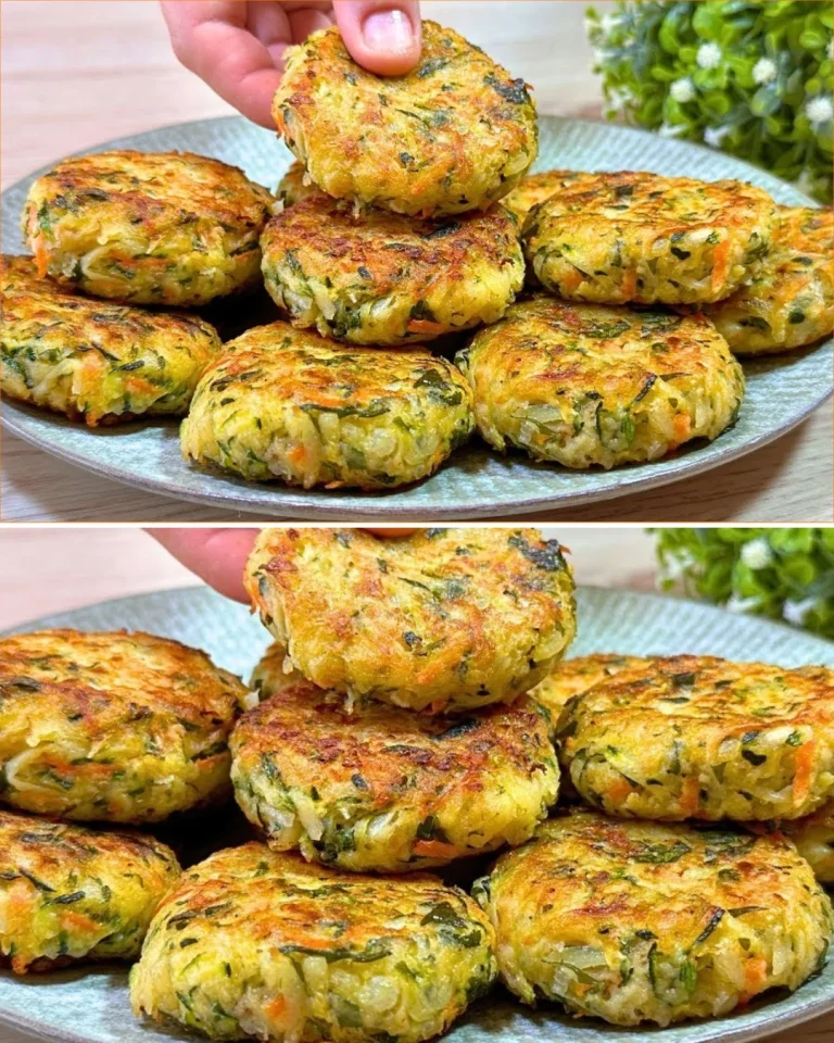 Crispy potato zucchini patties served on a plate with dipping sauce