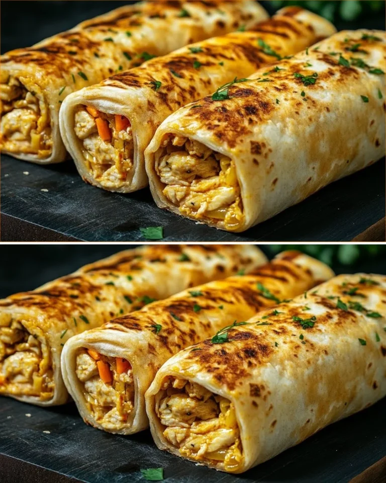 Crispy Tortilla Chicken Fillet Parcels fresh from the oven