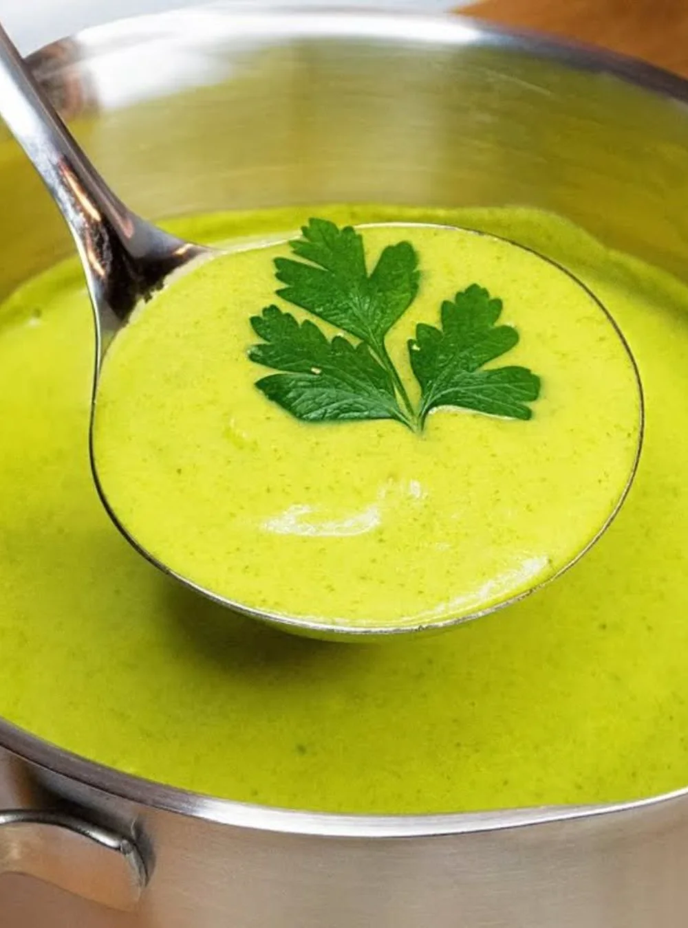 Bowl of delicious fat burning soup with fresh vegetables
