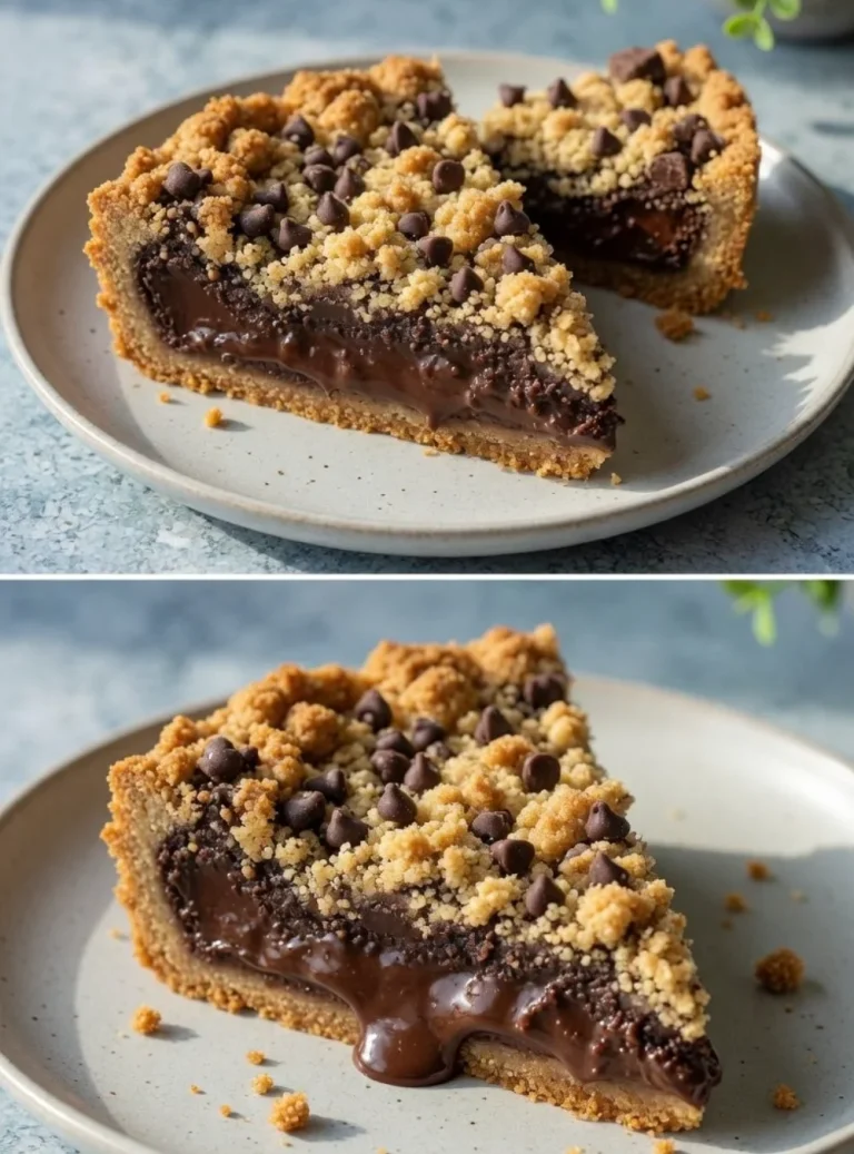 Delicious chocolate cream cake topped with chocolate frosting and berries