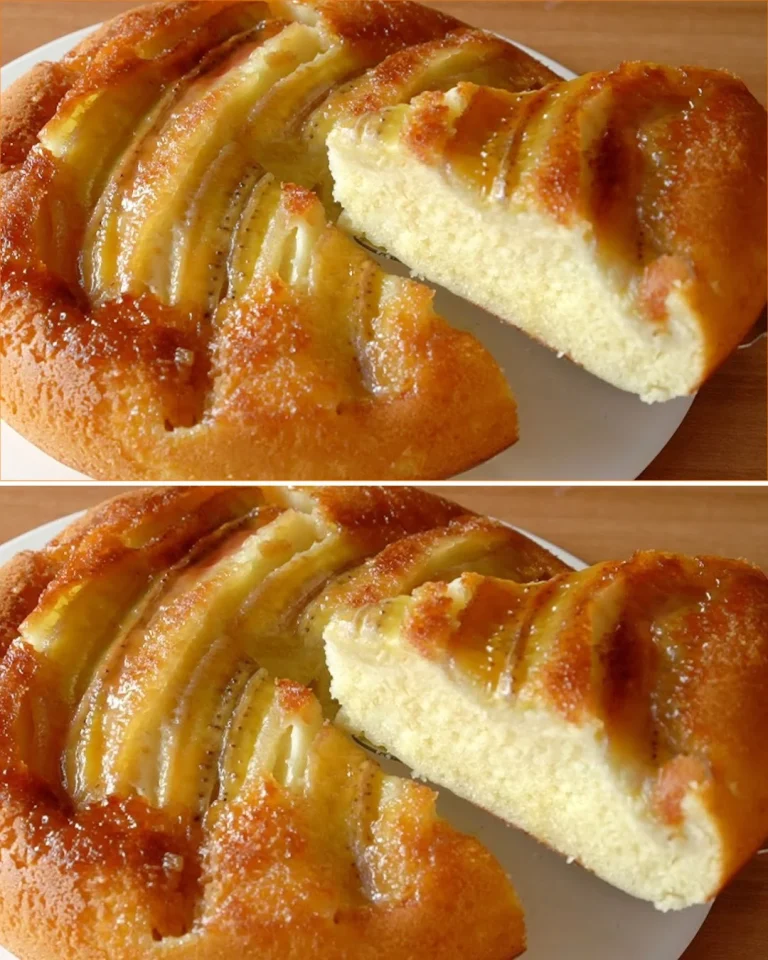 Easy no-bake banana cake recipe featuring one egg and two bananas