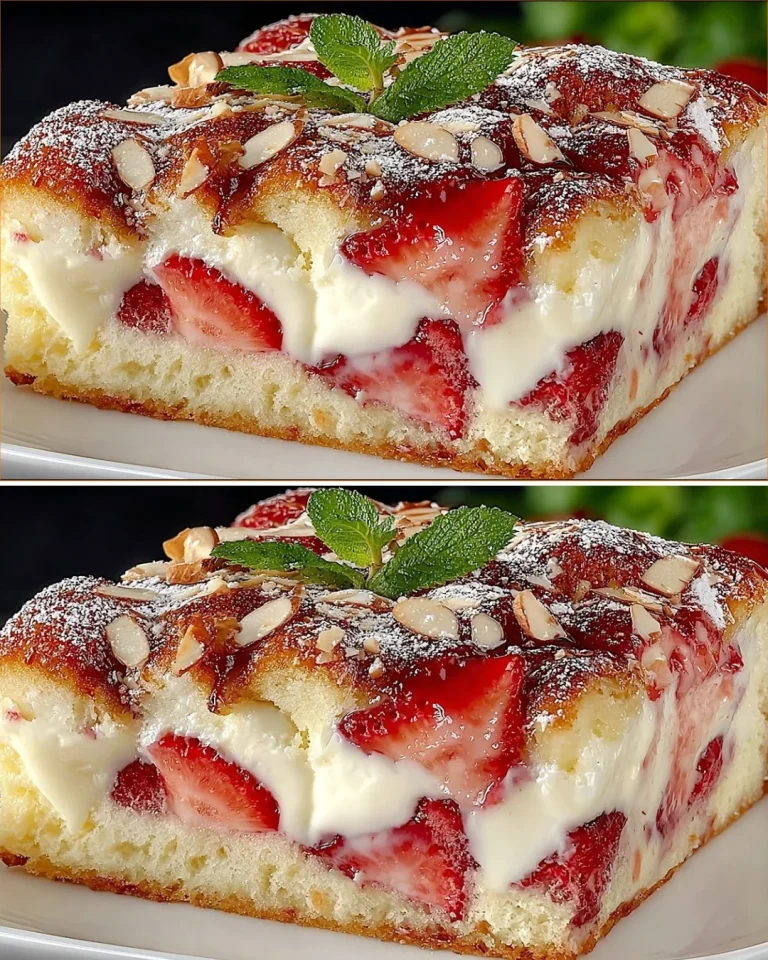 Delicious strawberry yogurt cake inspired by Grandma's recipe