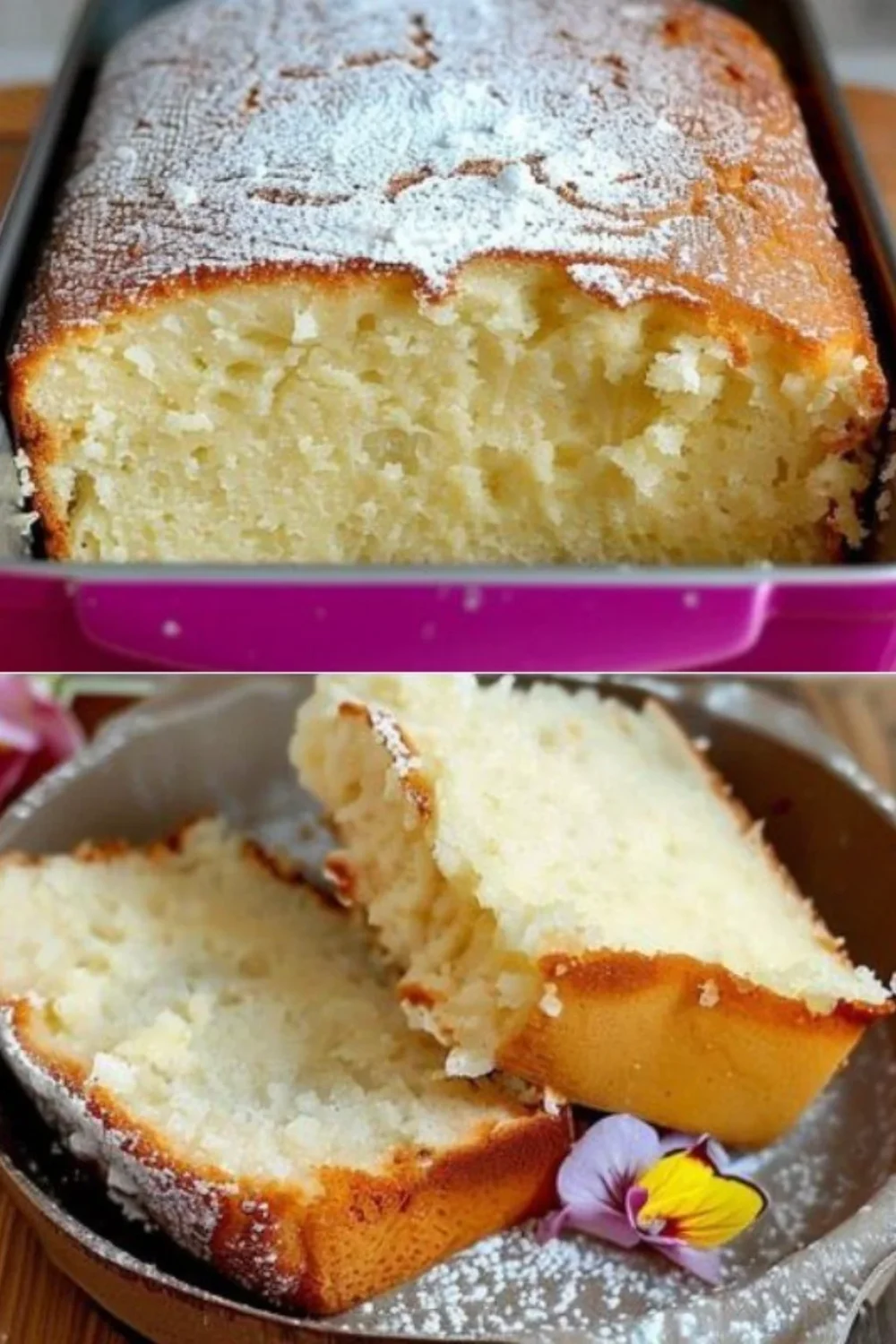 Grandma's Vanilla Pudding Cake - a simple and delicious flourless dessert