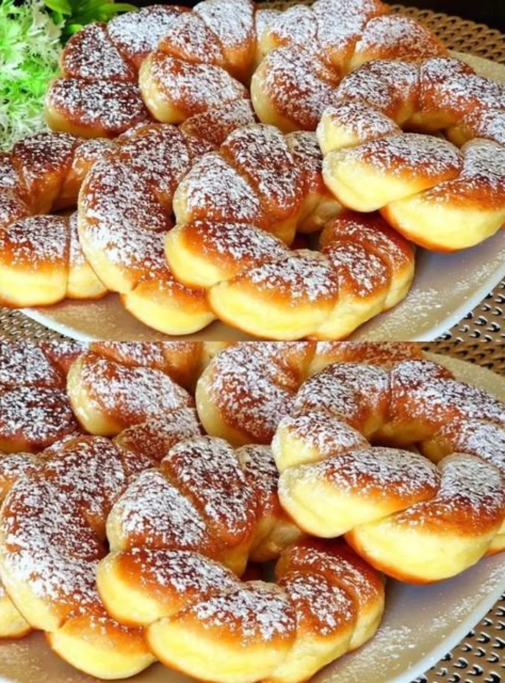 Delicious fluffy recipe made with egg, flour, and milk.