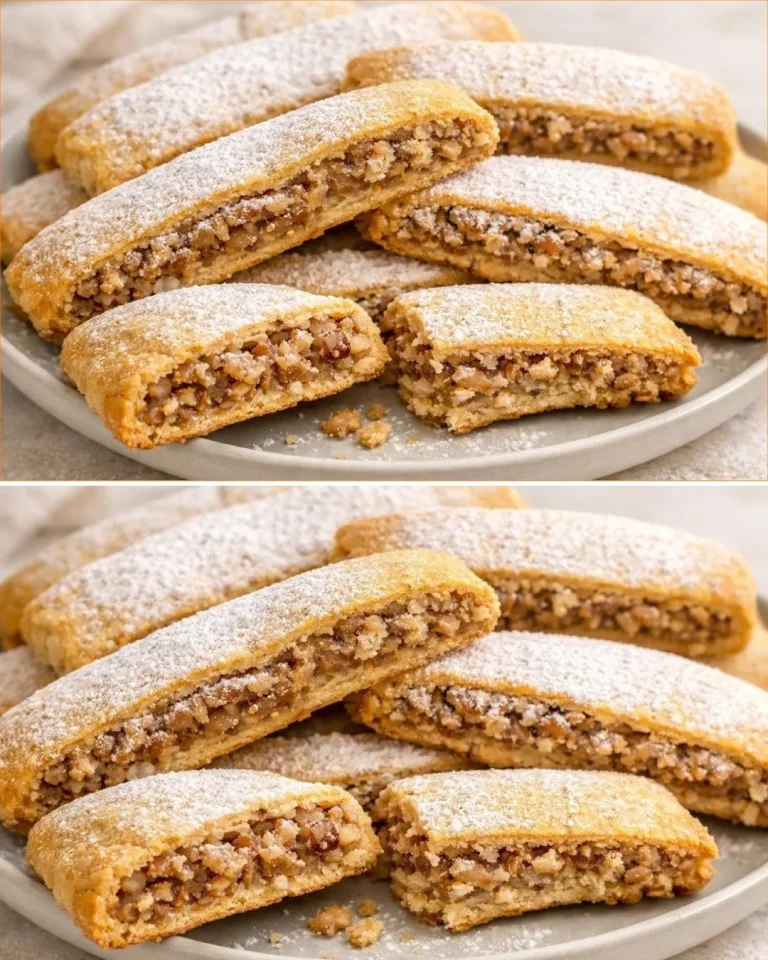 Plate of delicious Italian walnut cookies ready to enjoy.