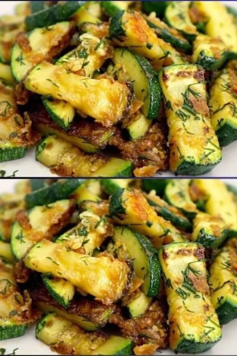 A plate of delicious zucchini prepared quickly and easily.