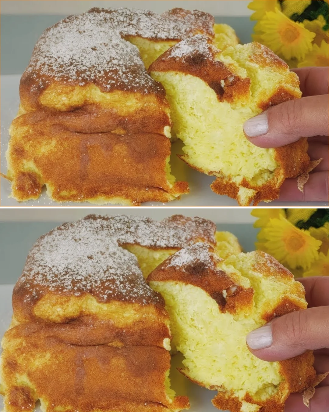 Japan-inspired yogurt cake recipe, soft and light dessert