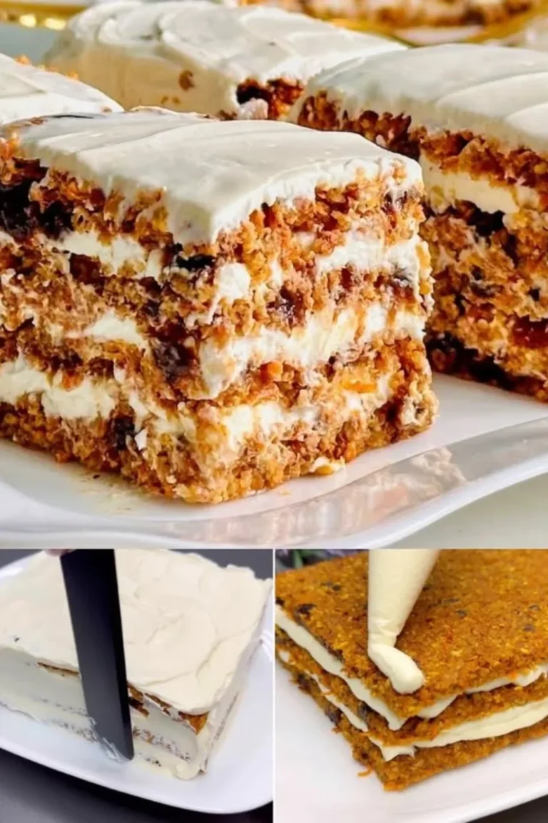 Healthy carrot cake made without flour, sugar, butter, or eggs