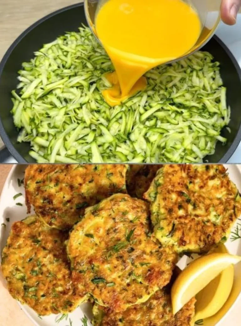 Delicious zucchini cheese eggs dish for dinner
