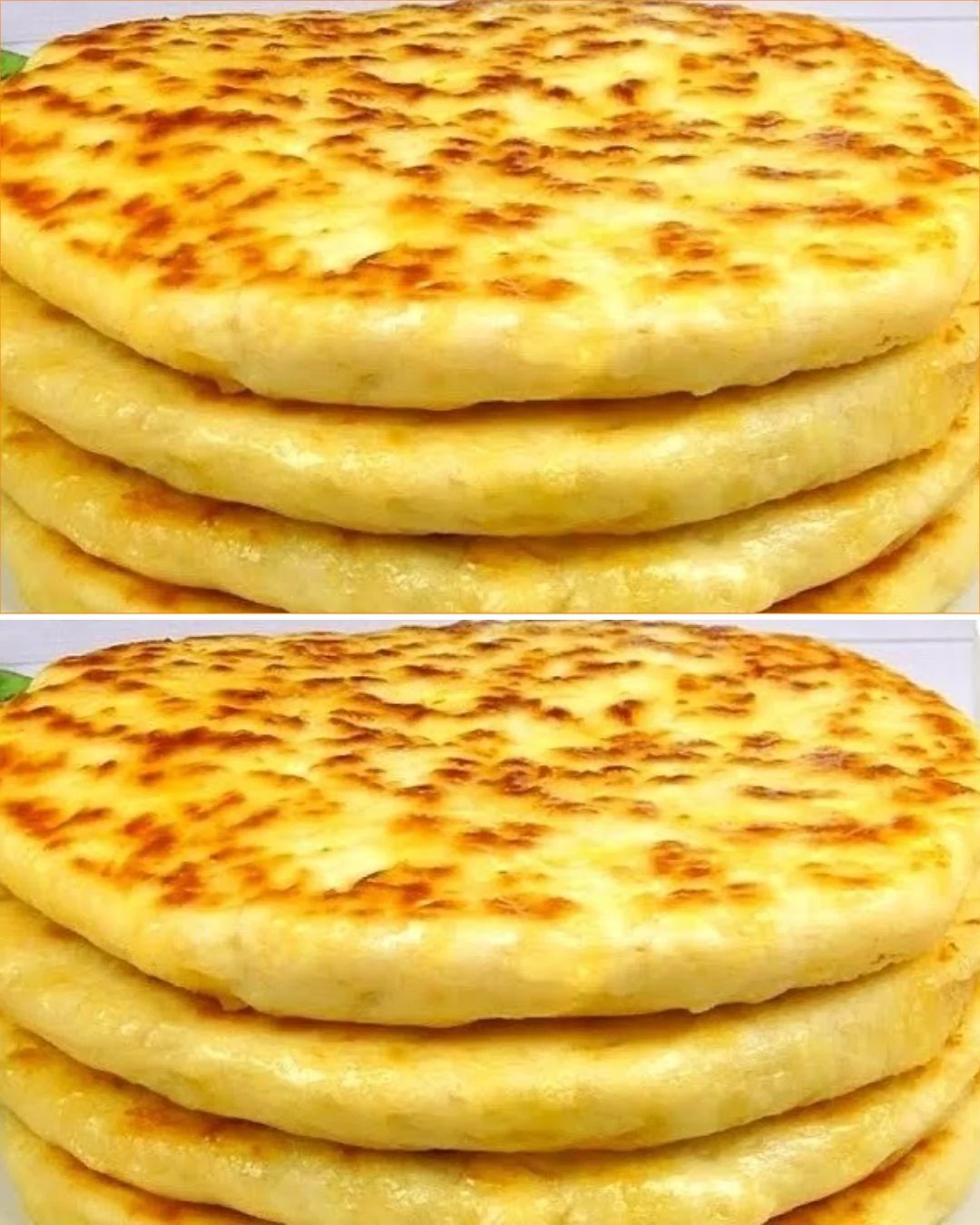 Delicious Khachapuri, a traditional Georgian cheese bread topped with eggs.